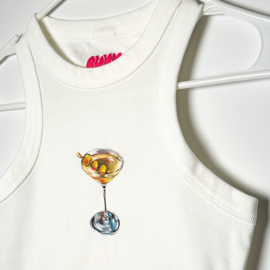 Cropped Tank Top - Martini