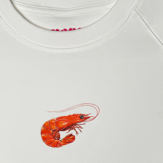 Cropped Tee - Prawn