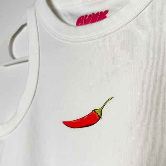 Cropped Tank Top - Chilli