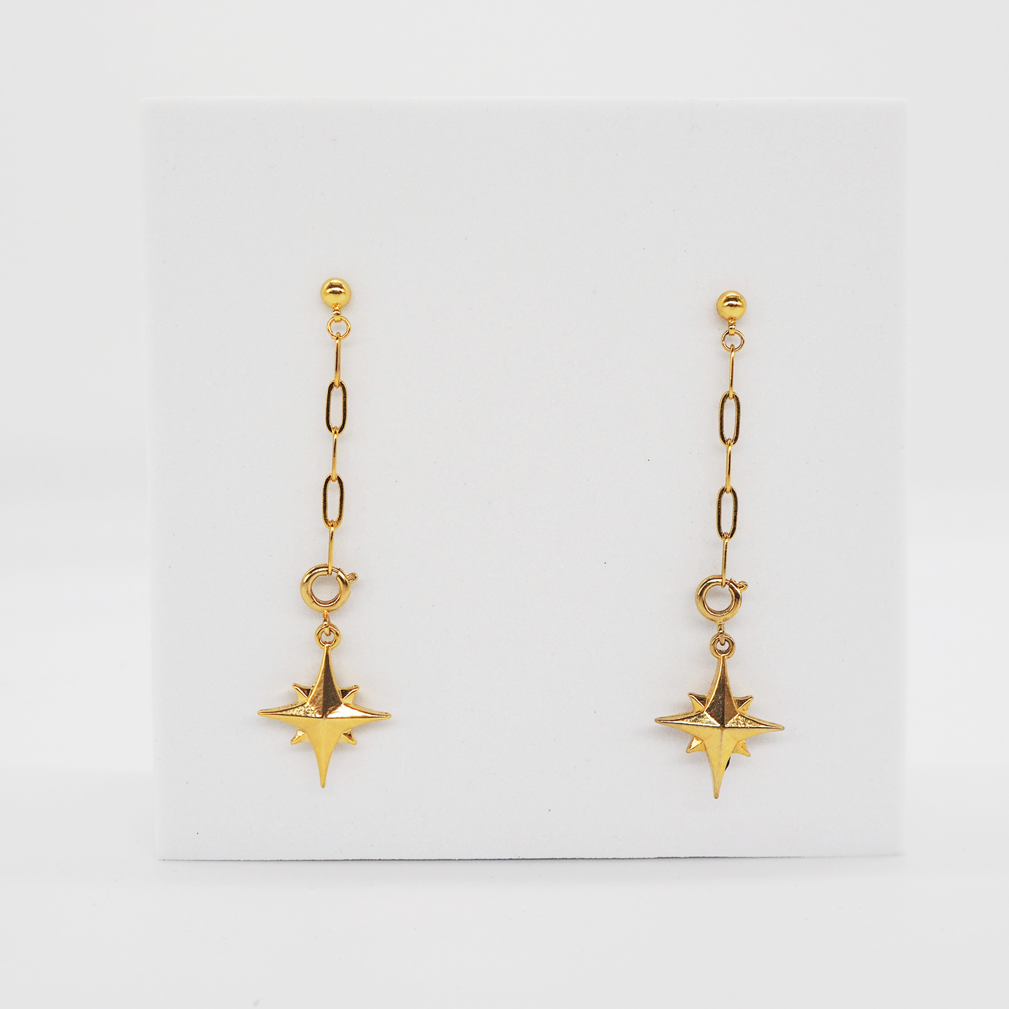 Gold Chain Earrings - Bunx