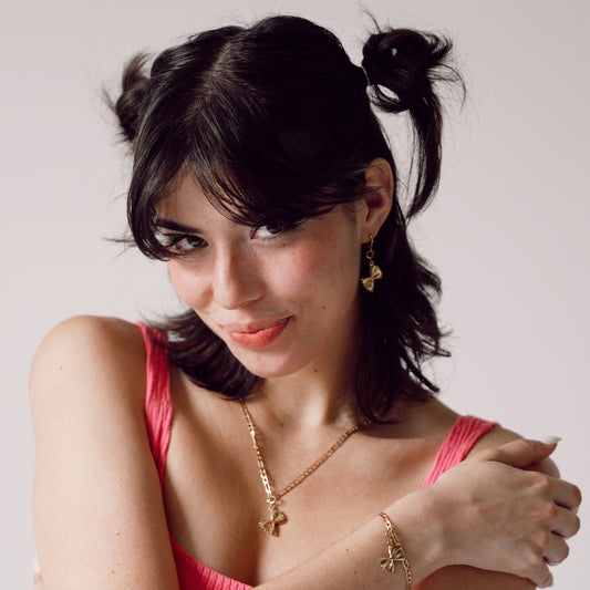 Gold Figaro Link Necklace - Bunx