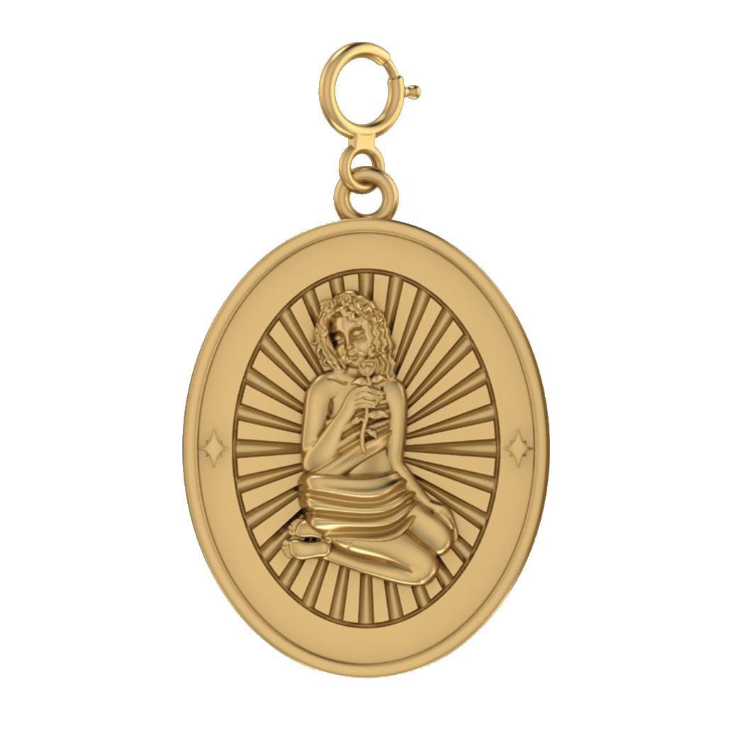 Gold Virgo Zodiac Charm - Bunx