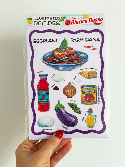 Sticker Sheet - Eggplant Parmigiana