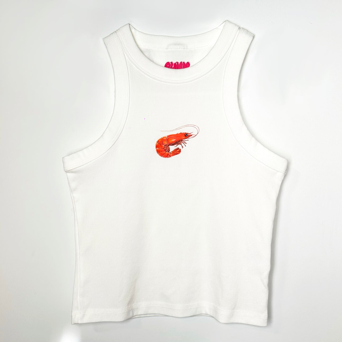 Cropped Tank Top - Prawn