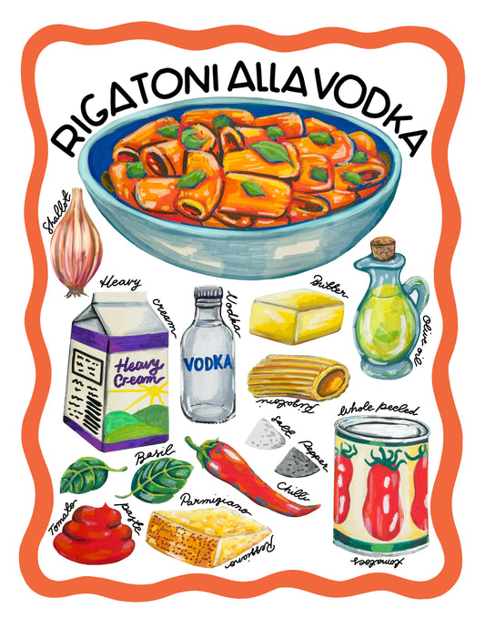 Rigatoni Alla Vodka Print