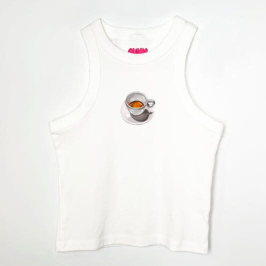 Cropped Tank Top - Espresso