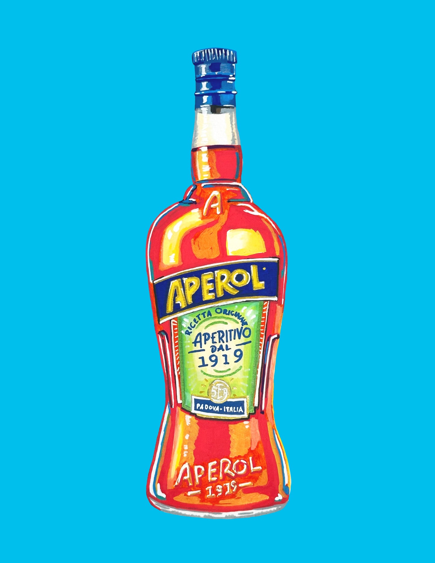 Aperol Print (Blue)