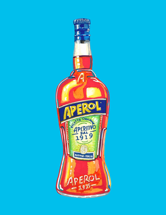 Aperol Print (Blue)