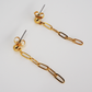 Gold Chain Earrings - Bunx
