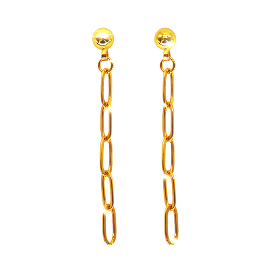 Gold Chain Earrings - Bunx